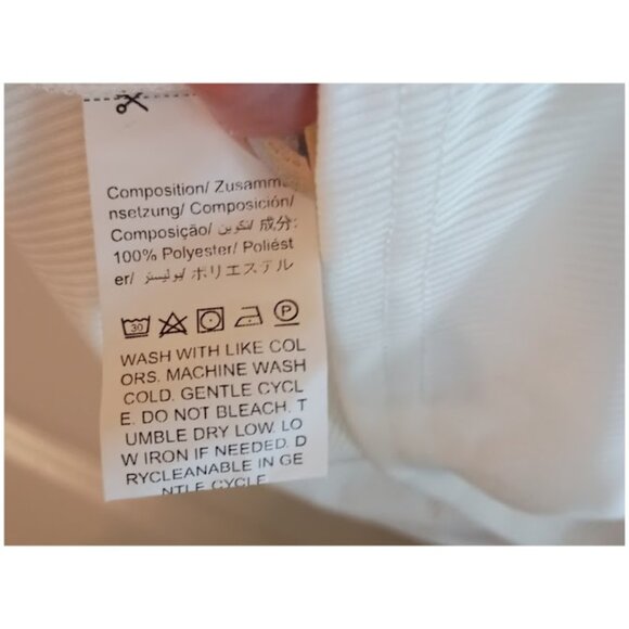 White Ribbed Flower Lace Strappy Tank Top - Picture 4 of 4